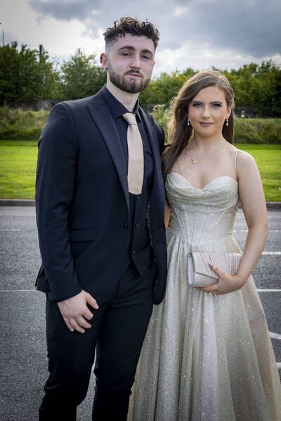 Michael Slattery and Anna Power, at St. Angela's Debs Ball. Photo: Joe Evans