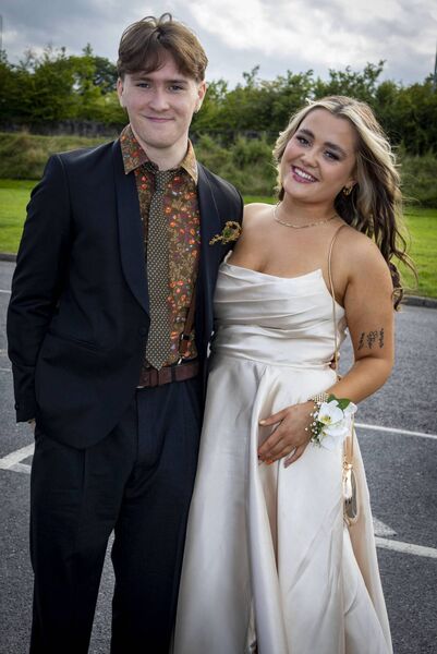 Danny Byrne and Sara Whelan, at St. Angela's Debs Ball. Photo: Joe Evans