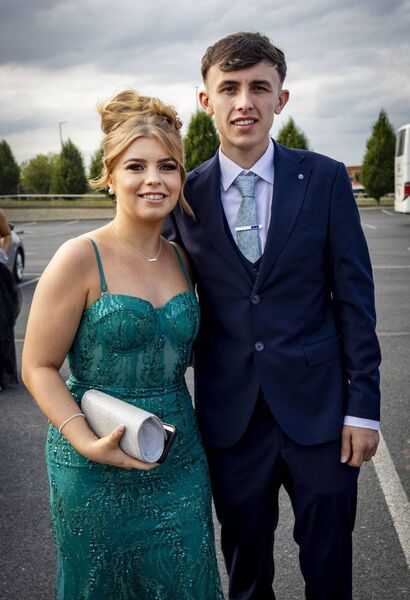 Holly Hannon and Charlie Power, at St. Angela's Debs Ball. Photo: Joe Evans