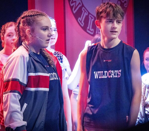 On stage at Garter Lane for David Hennessy Stage School production of High School Musical. Photo: Joe Evans