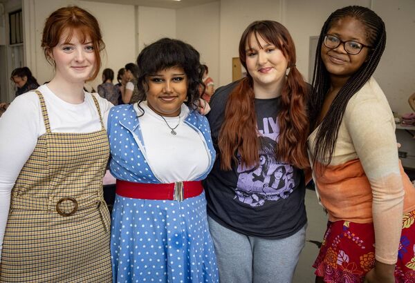 Back stage at Garter Lane for David Hennessy Stage School production of High School Musical. Photo: Joe Evans