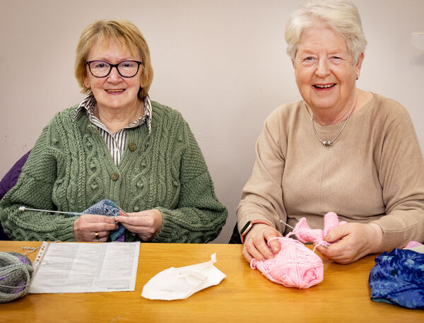  Bernie Vance and Marie Piper, Tuesday Knitting Club, Tramore.