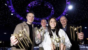 <p>Pictured (L–R): Naoise O Conchubhair, Head of Digital, Design Studio; Terry Spence, Director of B2B Sales, One4all; Alma Bustos - Event Manager, The Spiders and Gerard Tannam, Brand Director, Islandbridge. Pic: Andres Poveda,</p>
