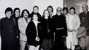 <p>Pictured at the 1993 Peace Rally in the Metroland</p>