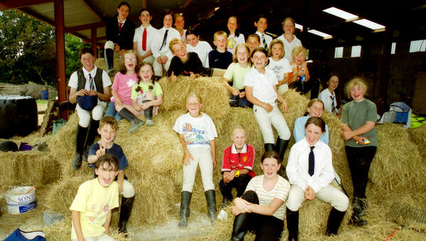  Enjoying their time at Stonehaven Riding Stables and Livery back in 2000.