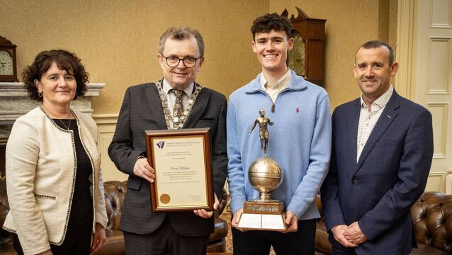 Waterford national marathon champion David McGlynn honoured with mayoral reception 