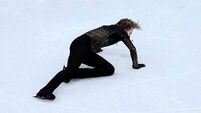 ‘Quad God’ falls to earth as Mikhail Shaidorov wins gold in figure skating drama