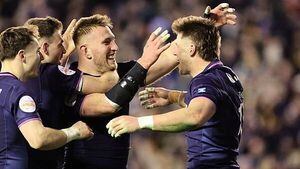 Scotland end England’s 12-game winning streak with four-try Calcutta Cup triumph