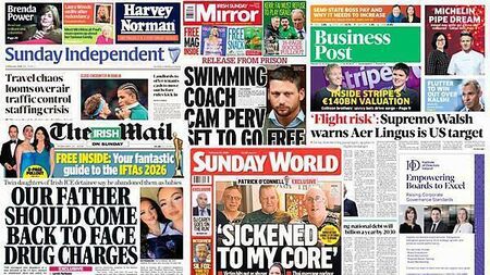 What the papers say: Sunday's front pages