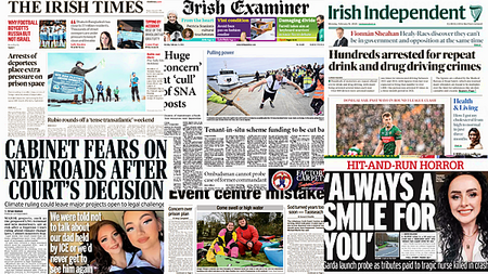 What the papers say: Monday's front pages