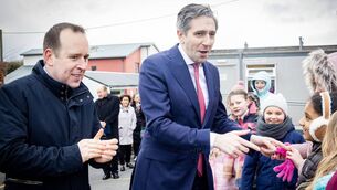 <p>Minister of State John Cummins, TD and Tánaiste Simon Harris where greeted by a guard of honour when they visited St. Ursula's Primary School , to officially open the new class rooms. Photo: Joe Evans</p> <p>Minister of State John Cummins, TD and Tánaiste Simon Harris where greeted by a guard of honour when they visited St. Ursula's Primary School , to officially open the new class rooms. Photo: Joe Evans</p>