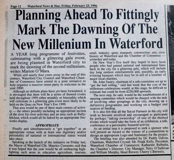 Staff photographer, Joe Evans, is going to look back through the archives of Waterford News &amp; Star to compile galleries of photos from Waterford's past