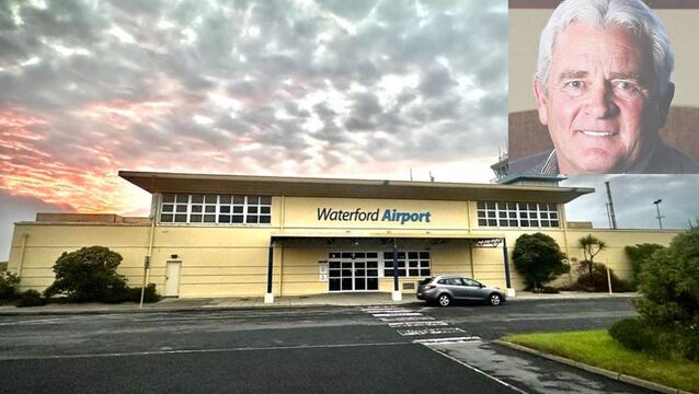 <p>Waterford Airport/Investor Kelcy Warren. No commercial flights have flown from the airport since VLM Airlines withdrew in 2016. Photo: Joe Evans</p>