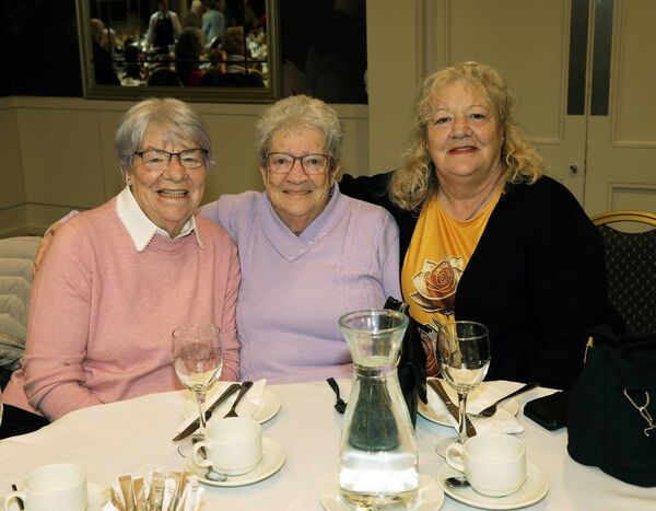 Sisters Margo Dermody, Bridie McNamara and Bernie O'BbRien. Photo: John Power