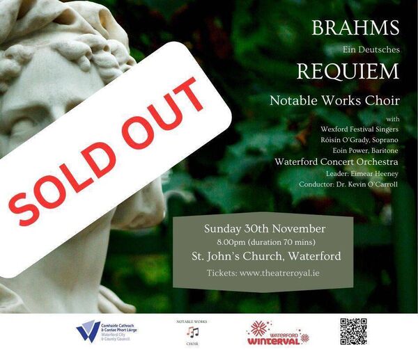 Notable Works' Brahms Requiem played to a sold-out attendance at St John’s Church in November. Notable Works' Brahms Requiem played to a sold-out attendance at St John’s Church in November.