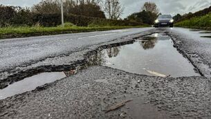 <p>Around €8 million in damage has been done to roads across Waterford. Stock image</p>
