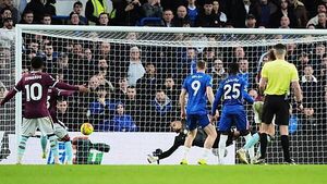 Zian Flemming scores late equaliser as Burnley draw with 10-man Chelsea