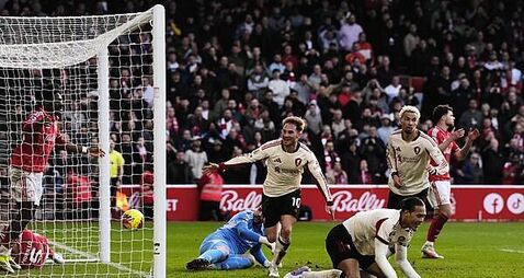 Alexis Mac Allister scores late winner as Liverpool edge past Nottingham Forest