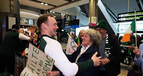 Irish athletes welcomed home from Winter Olympics