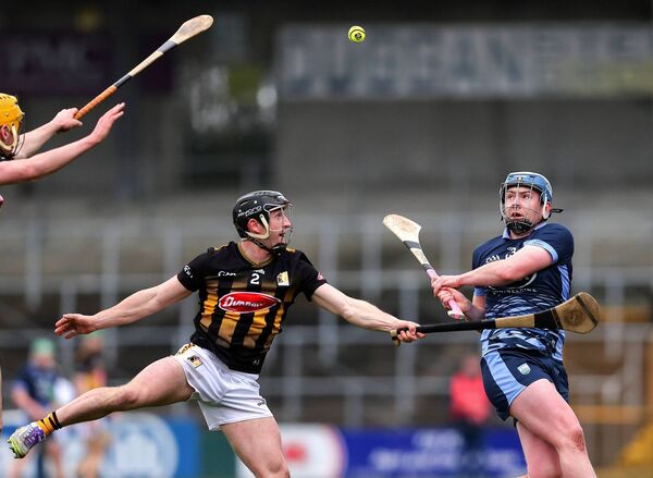 Waterford's Stephen Bennett gets his shot in head of Kilkenny's Mikey Butler.