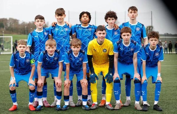 Waterford FC Under 14 team that proved too good for CK United at the SETU Arena. Photo: Cian Kelly. Waterford FC Under 14 team that proved too good for CK United at the SETU Arena. Photo: Cian Kelly.
