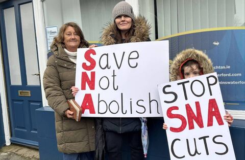 The protest follow weeks of controversy surrounding SNA allocations in schools