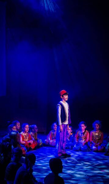 A scene from Disney Aladdin Jr. at Garter Lane. A scene from Disney Aladdin Jr. at Garter Lane.