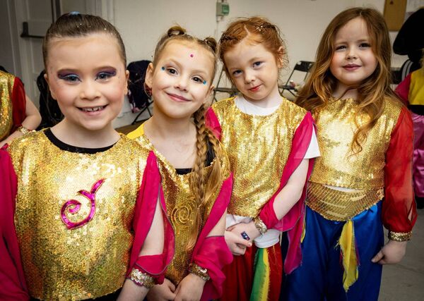 Isabel, Rosemary, Saoirse and Indi, in Waterford Centre of Music's Disney Aladdin Jr. Isabel, Rosemary, Saoirse and Indi, in Waterford Centre of Music's Disney Aladdin Jr.