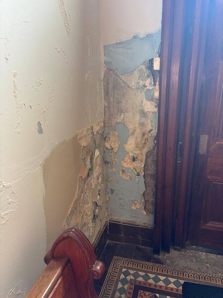 Damage in College Street Campus