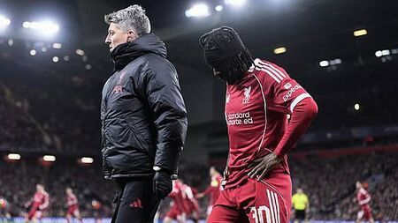 Jeremie Frimpong back in training with Liverpool after five-game absence