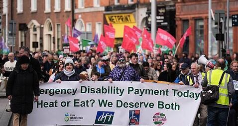 Hundreds take part in disability rights protest in Dublin