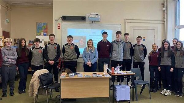 The St Declan's Community College enjoyed the TY talk.