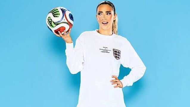 GK Barry says footballer partner has been training her for Soccer Aid in garden