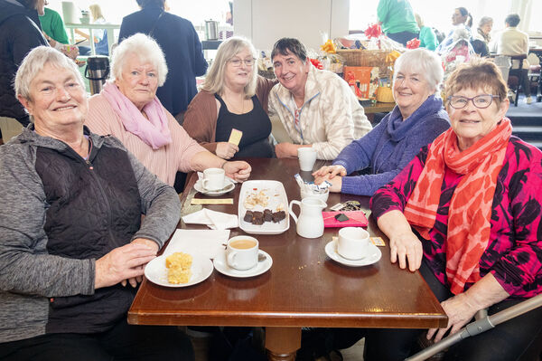  Cathleen, Mary, Bridget, Margaret, Marion and Breda, at Tramore Golf Club for a coffee morning in aid of Motor Neurone Disease.