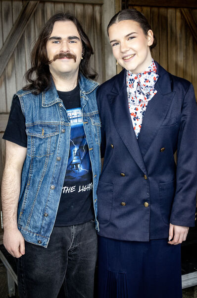 Evan and Ella, back stage at Garter Lane for Waterford Centre of Music's School of Rock. Evan and Ella, back stage at Garter Lane for Waterford Centre of Music's School of Rock.