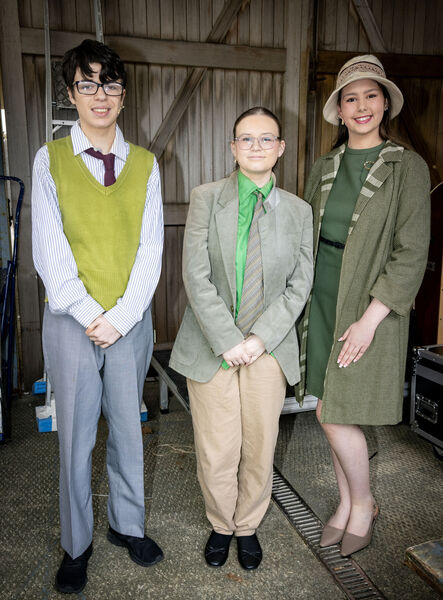 Callum, Hannah and Katie, back stage at Garter Lane for Waterford Centre of Music's production of School of Rock. Callum, Hannah and Katie, back stage at Garter Lane for Waterford Centre of Music's production of School of Rock.