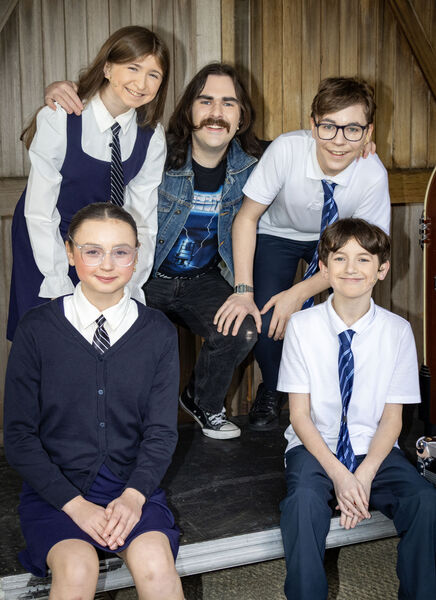 School of Rock Band, Aoife, Evan and Louis, front, Lucy and Harry, at Garter Lane for Waterford Centre of Music's production of School of Rock. School of Rock Band, Aoife, Evan and Louis, front, Lucy and Harry, at Garter Lane for Waterford Centre of Music's production of School of Rock.