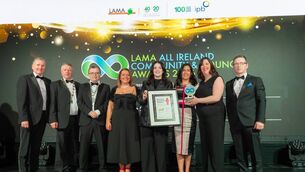 <p>L-R: Sean McKeown, Chief Executive Waterford City and County Council, Cllr. Damien Ryan, Chair of LAMA, Mayor of Waterford City and County, Cllr. Seamus Ryan, Dawn Wallace, Senior Executive Officer, Susan Lee, Community Climate Officer, Diana Prieto, Climate Action Officer, Grainne Kennedy Climate Action Co-ordinator Waterford City and County Council and category sponsor Electric Ireland Superhomes. (Pic: Hu O'Reilly Photography)</p> <p>L-R: Sean McKeown, Chief Executive Waterford City and County Council, Cllr. Damien Ryan, Chair of LAMA, Mayor of Waterford City and County, Cllr. Seamus Ryan, Dawn Wallace, Senior Executive Officer, Susan Lee, Community Climate Officer, Diana Prieto, Climate Action Officer, Grainne Kennedy Climate Action Co-ordinator Waterford City and County Council and category sponsor Electric Ireland Superhomes. (Pic: Hu O'Reilly Photography)</p>