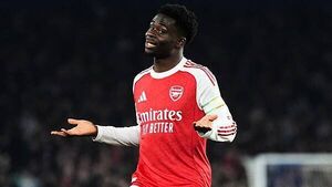 Bukayo Saka feels ‘blessed’ to make 300th Arsenal appearance in win at Brighton