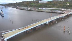 Works progressing on sustainable transport bridge