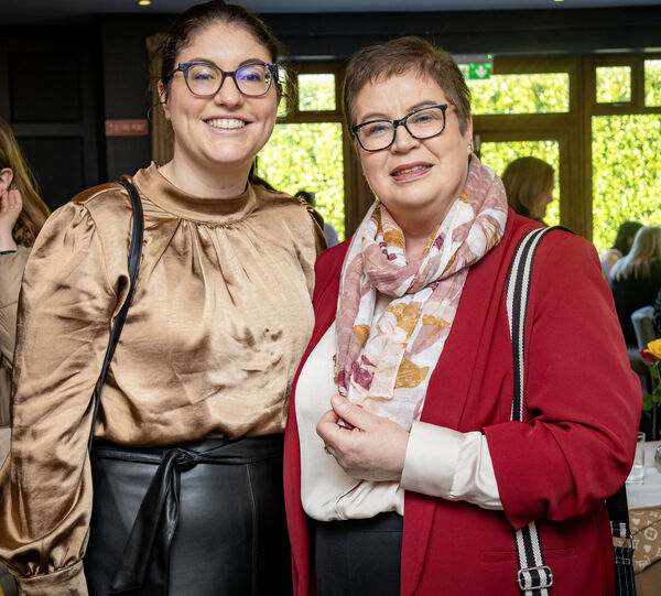  Rosie O'Flynn and Anna O'Herlihy, Nolan, Farrell &amp; Goff, who attended the International Women's Day breakfast.