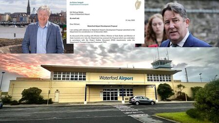 Appointed as chair of Waterford Airport board ‘for my sins’: Records reveal fallout from Government negotiations