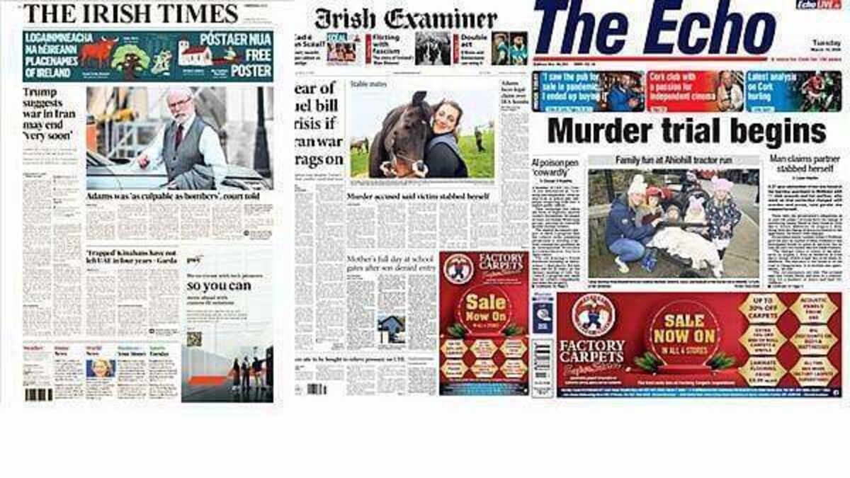 What the papers say: Tuesday's front pages