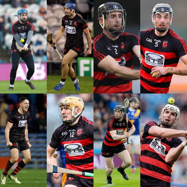 Ballygunner's Stephen O'Keeffe, Aaron O'Neill, Ian Kenny, Harry Ruddle, Paddy Leavey, Peter Hogan, Kevin Mahony and Dessie Hutchinson have been named in the AIB Club hurling team of the year. Photos: INPHO