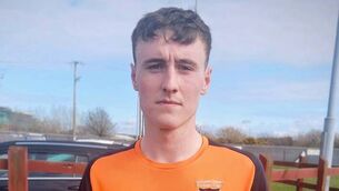 <p>Jimmy Holohan Byrne who hit a brace for Southend United in their win over Tycor AFC in the FAI Junior Cup at Southend Park last Sunday.</p>