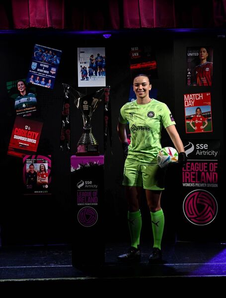 Waterford FC goalkeeper Maeve Williams during the SSE Airtricity Women's Premier Division Launch 2026 at Whelan's in Dublin. 