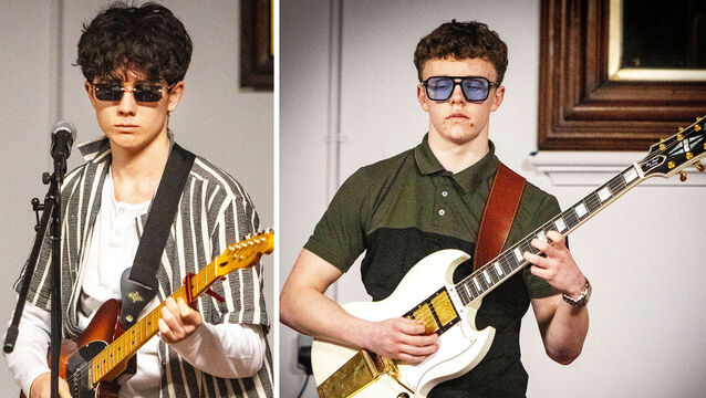 <p> Henry Lyons (left) and Stevie Hackett (right), who performed Roommates at De La Salle's Got Talent 2026. 	All Photos: Joe Evans</p>