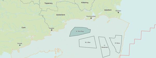 Tonn Nua is one of four areas identified in the overall south coast maritime plan