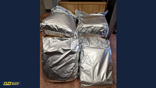 Man (40s) arrested after 20kg of cannabis seized in Kildare