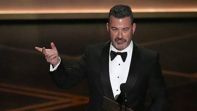 Jimmy Kimmel makes dig at Trump on Oscars stage